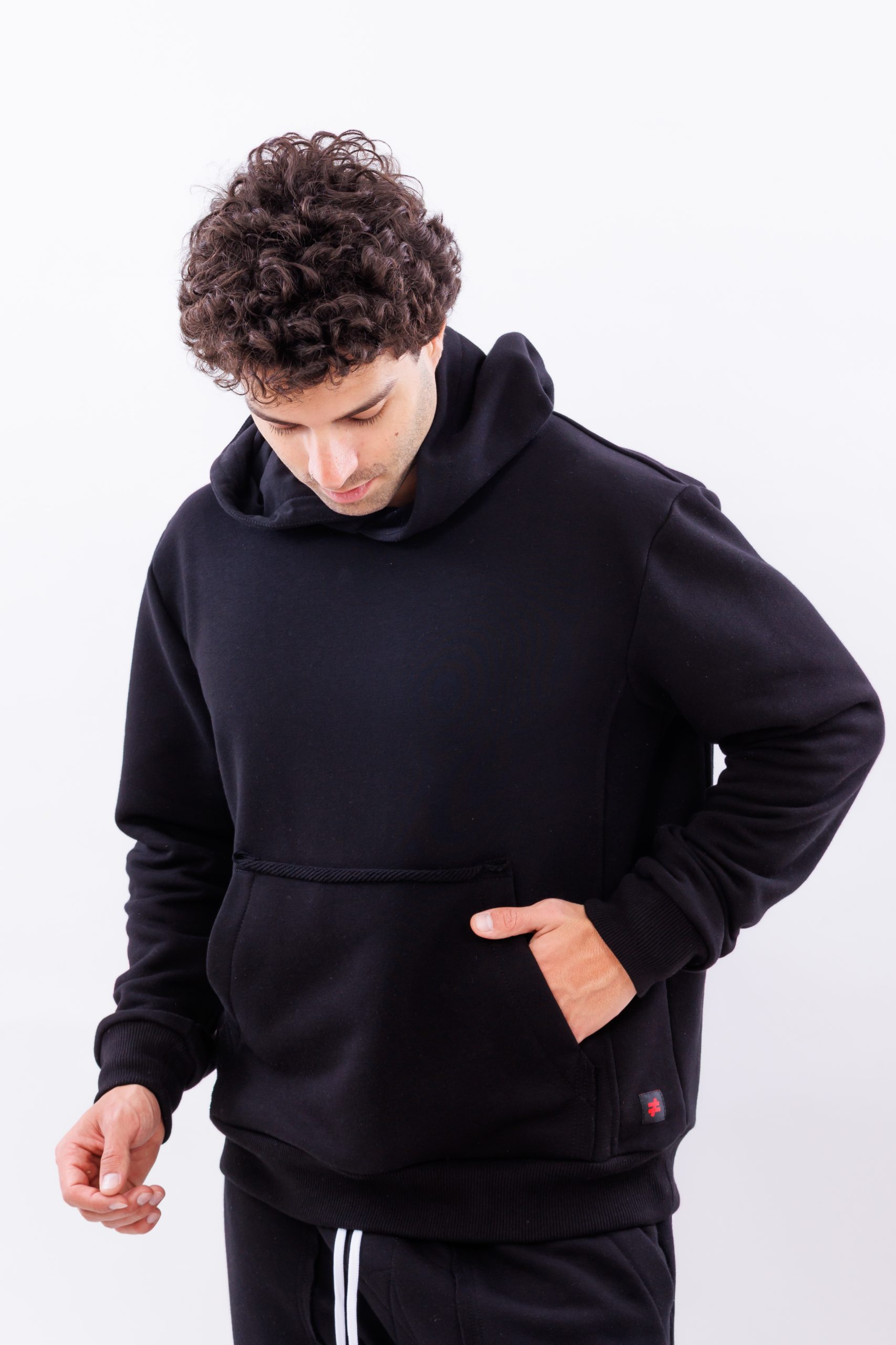 Hanorac oversize essential black hoodie Hanorac oversize essential black hoodie