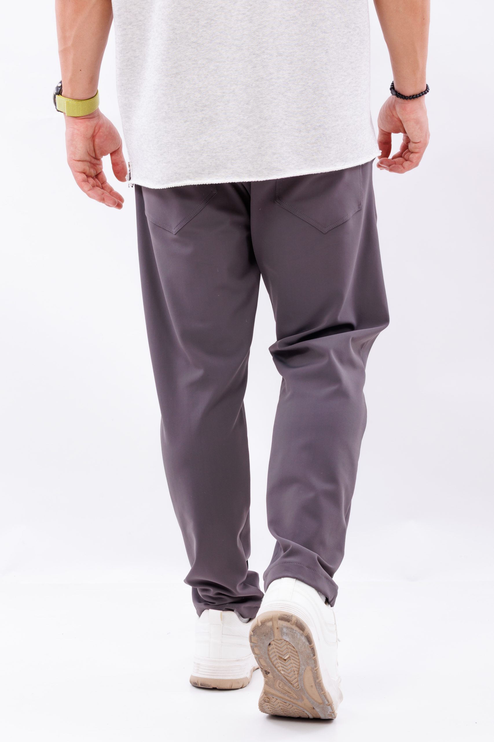 Pantaloni lungi gri simple streetwear Pantaloni lungi gri simple streetwear