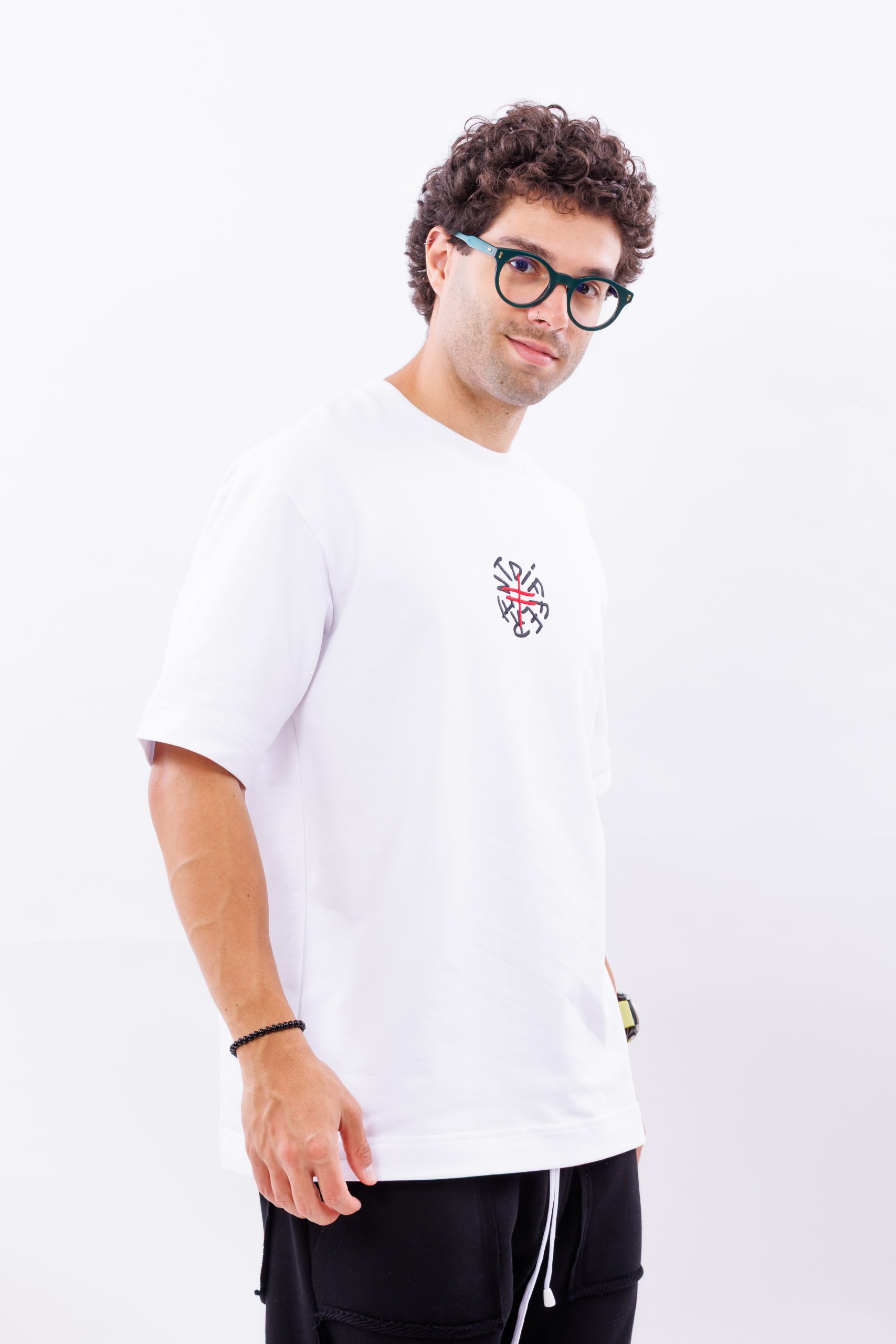 Tricou alb oversize Atelier Embroidered Tricou alb oversize Atelier Embroidered