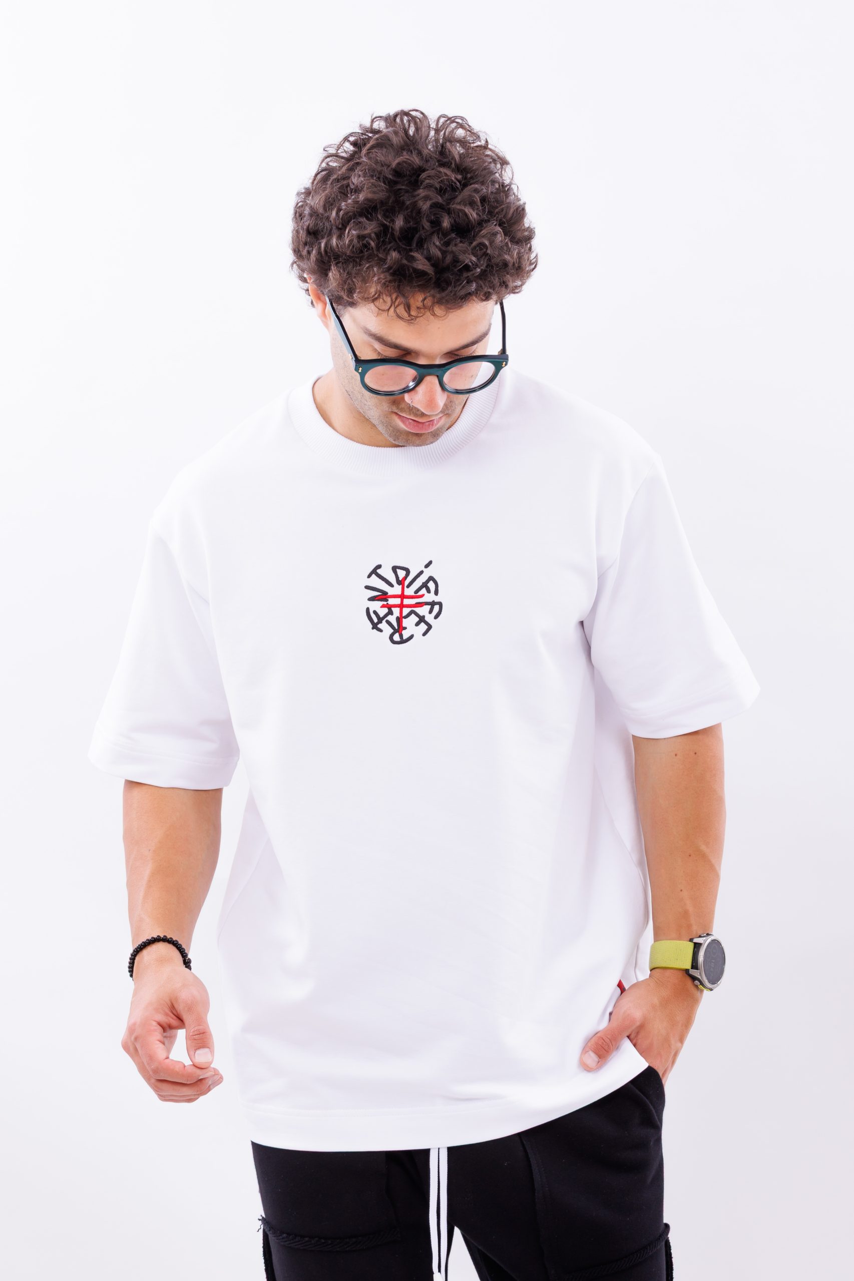 Tricou alb oversize Atelier Embroidered Tricou alb oversize Atelier Embroidered