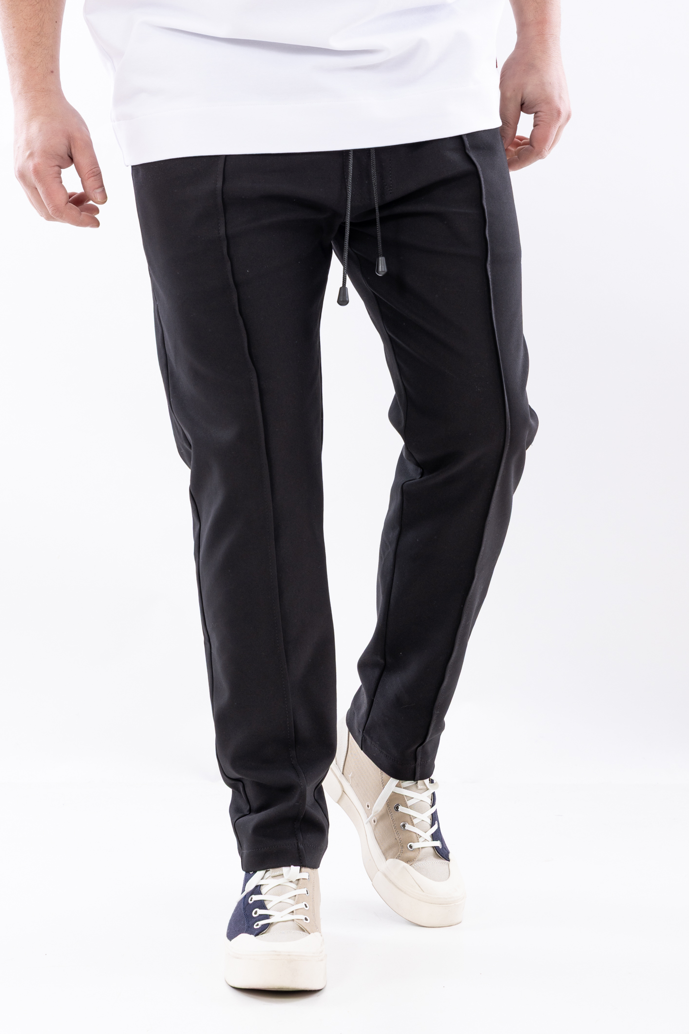 Pantaloni lungi negri Clean Cut black